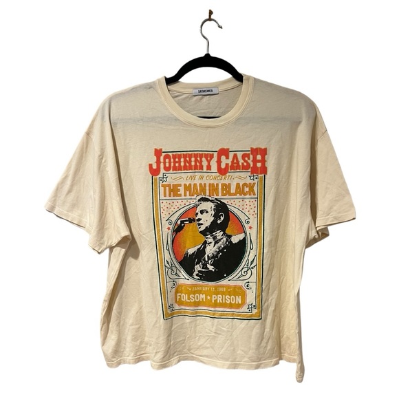 Daydreamer Johnny Cash Oversized Live in Concert Tee NWOT (OS) - Picture 6 of 13